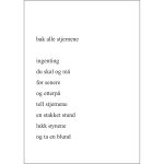 Kunstkort A5 dbl. "bak alle stjernene"