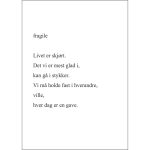 Kunstkort A5 dbl. "fragile"