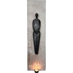 Veggskulptur med lys "Håp V"