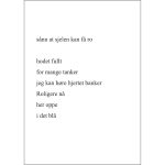 Kunstkort A5 dbl. "sånn at sjelen kan få ro"