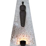 Veggskulptur med lys "Håp V"