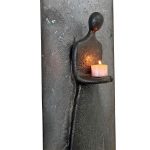 Lysdame på metall
