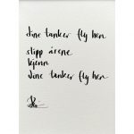 "dine tanker fly hen", dikt