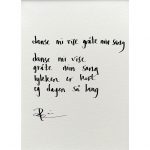 "danse mi vise, gråte min sang", dikt