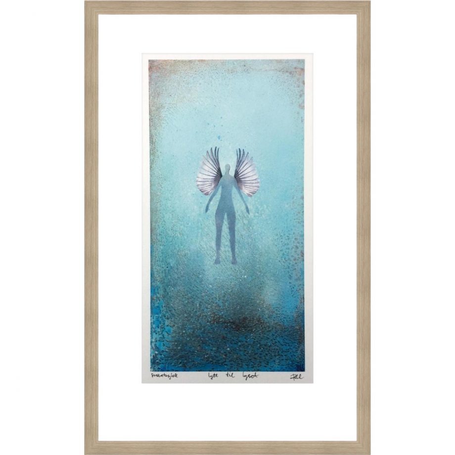 Eikeramme 32 x 50 cm "lytt til lyset", trykk