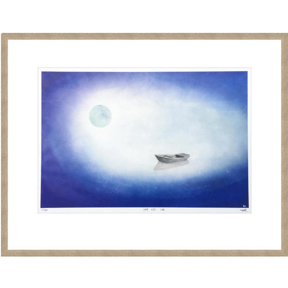 Eikeramme 59 x 44 cm "fall til ro", trykk