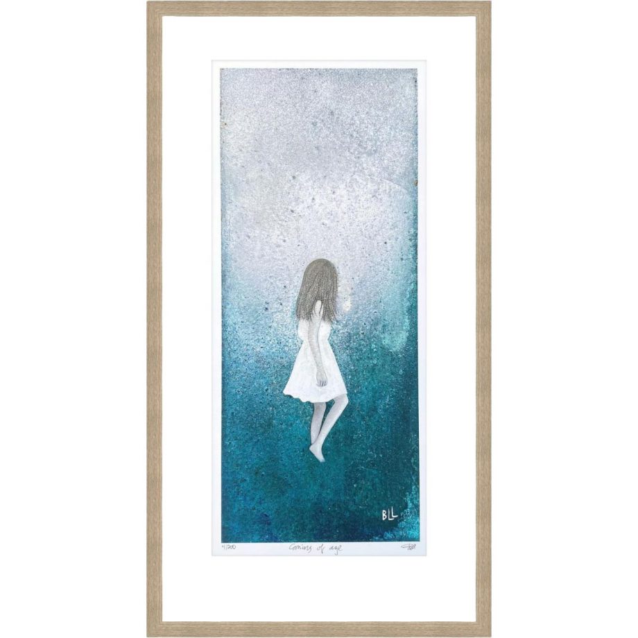 Eikeramme 34 x 60 cm "coming of age", trykk