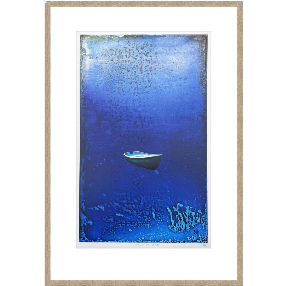 Eikeramme 50 x 71 cm "jeg er en seiler", trykk