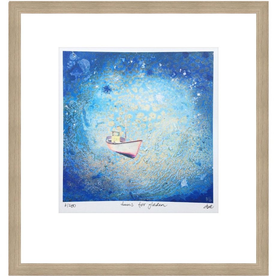 Eikeramme 33 x 33 cm "dans for gleden", trykk