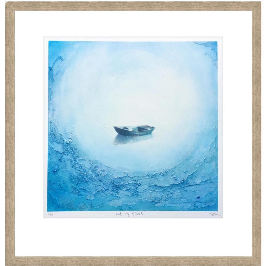 Eikeramme 43 x 43 cm "fred og frihet", trykk