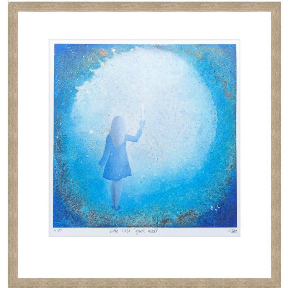Eikeramme 43 x 43 cm "dette lille lyset mitt", trykk