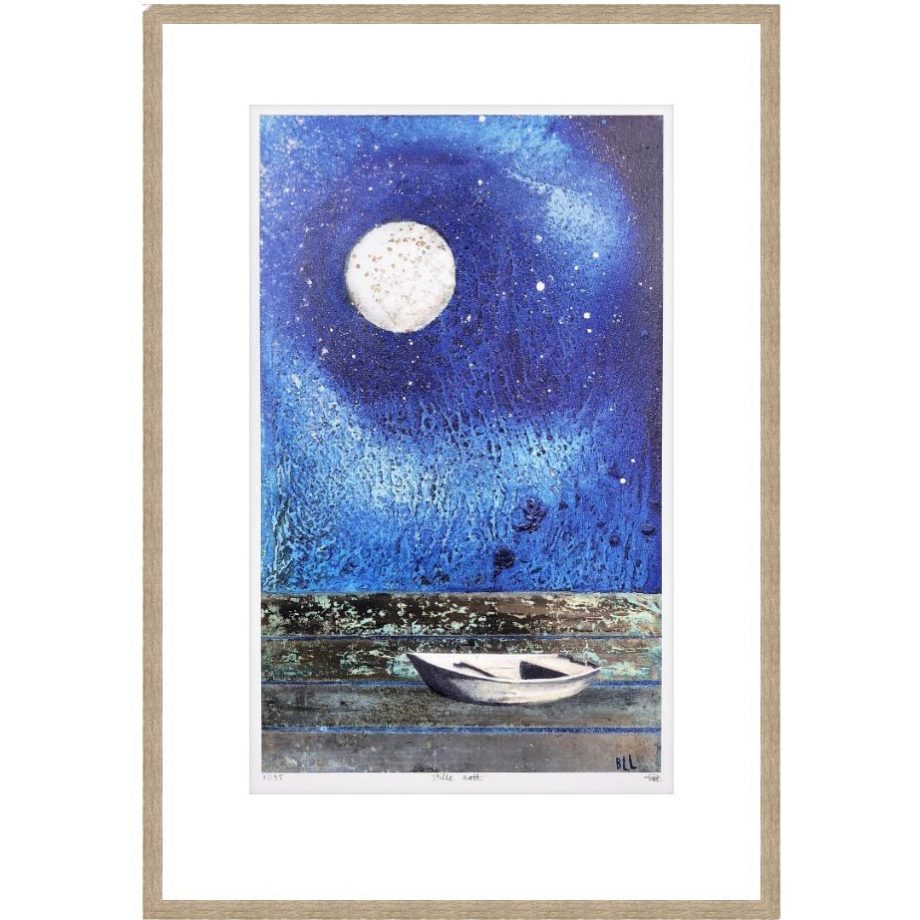 Eikeramme 50 x 71 cm "stille natt", trykk