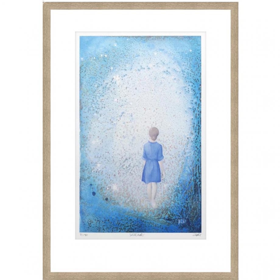 Eikeramme 38 x 53 cm "stillhet", trykk