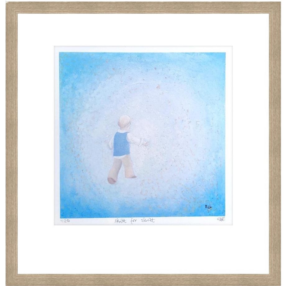 Eikeramme 36 x 36 cm "skritt for skritt", trykk