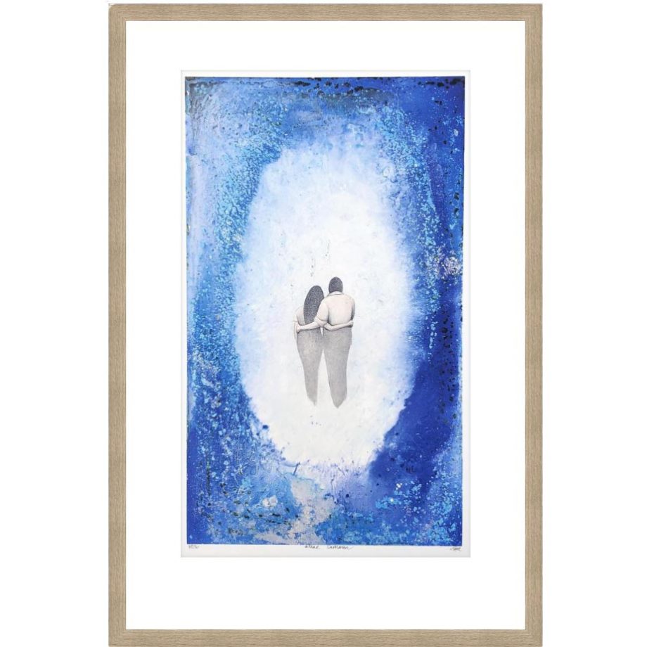 Eikeramme 49 x 76 cm "alene sammen", trykk