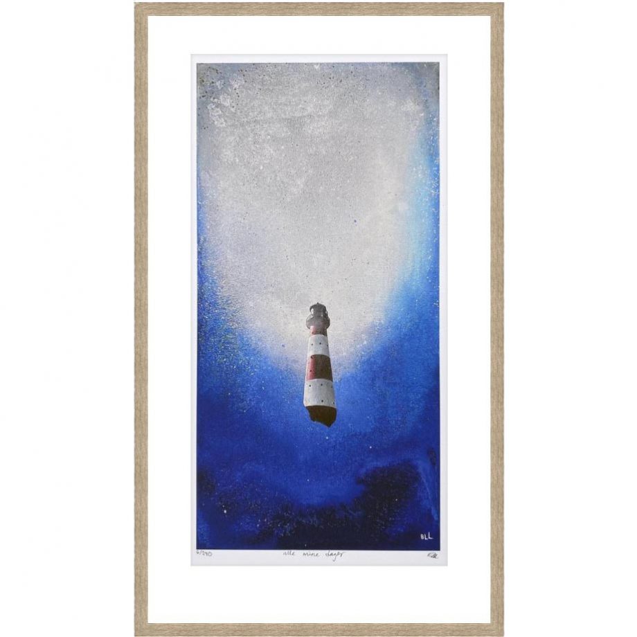 Eikeramme 44 x 71 cm "alle mine dager", trykk