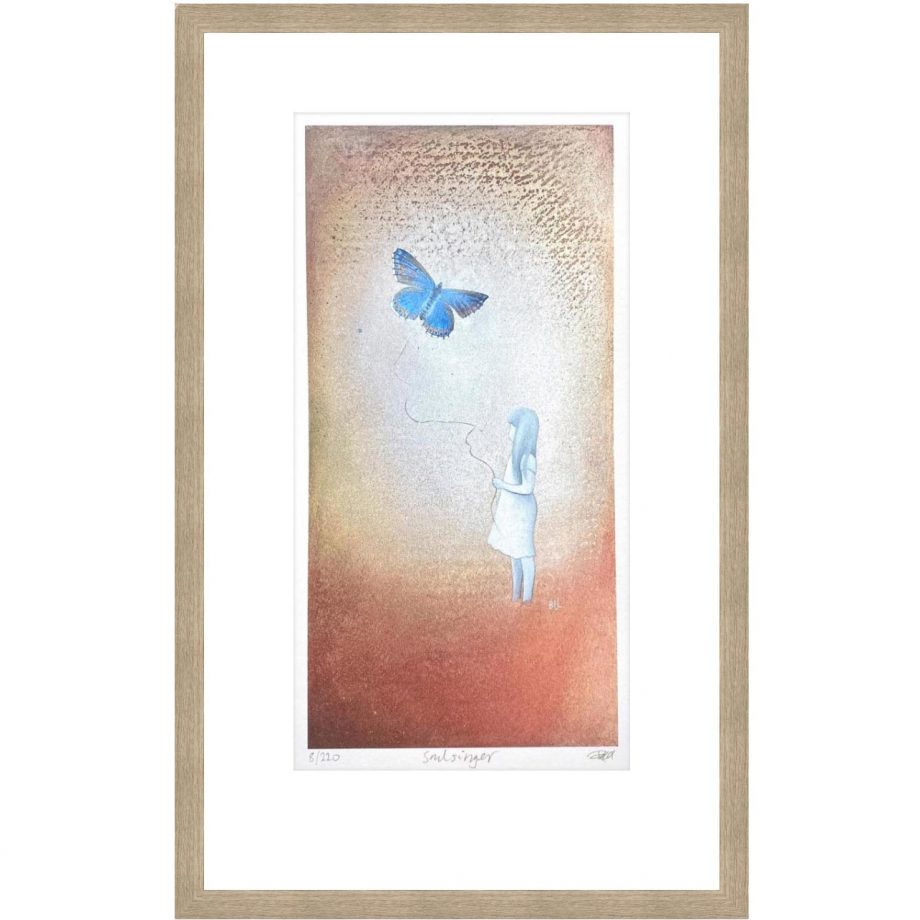 Eikeramme 32 x 49 cm "soulsinger", trykk