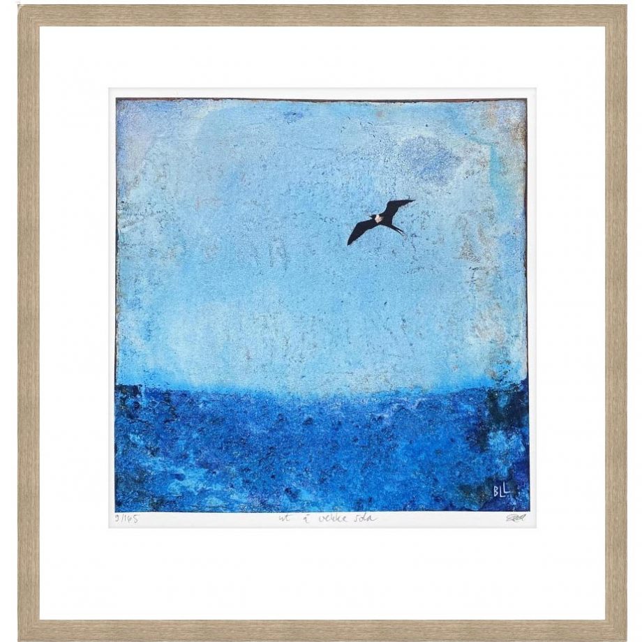 Eikeramme 43 x 43 cm "ut å vekke sola", trykk