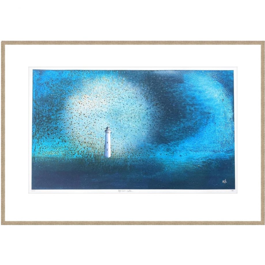 Eikeramme 94 x 66 cm "lyst hele natta", trykk