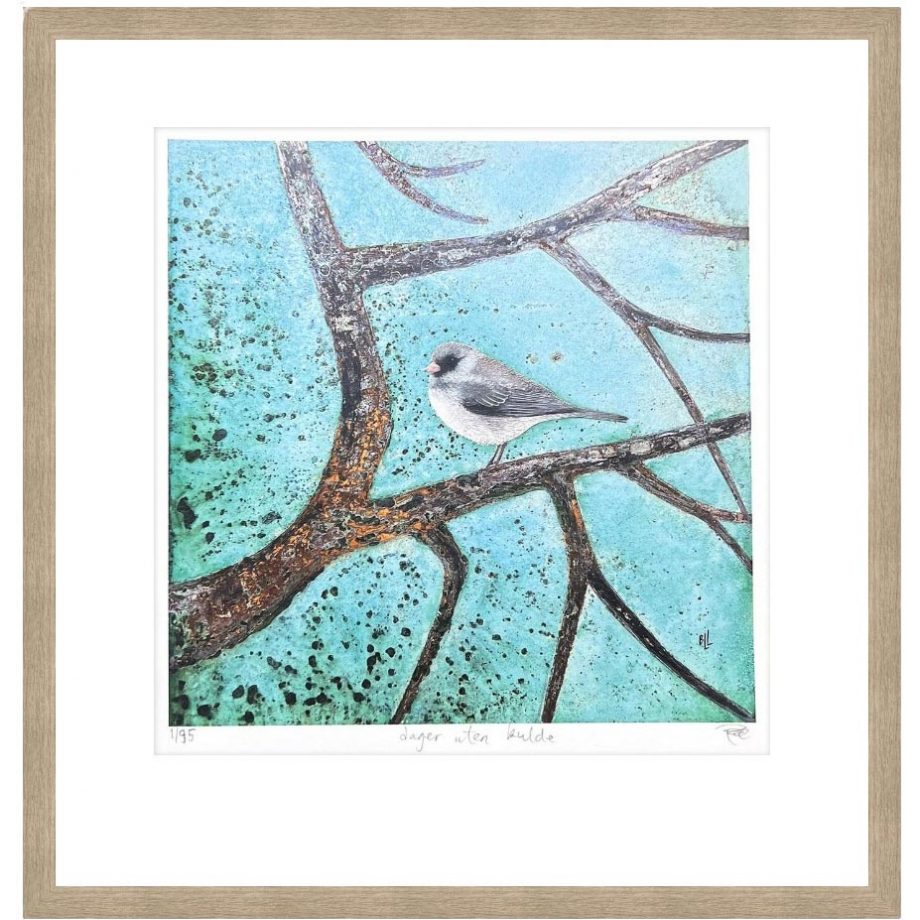 Eikeramme 43 x 43 cm "dager uten kulde", trykk