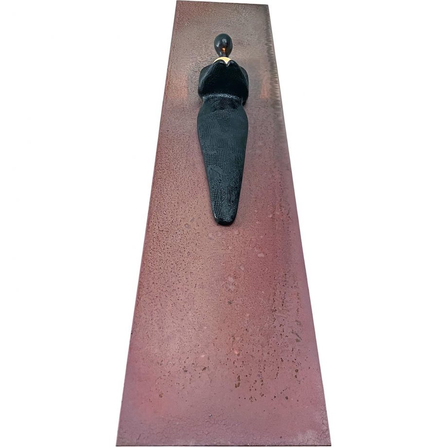 Lysdame på metall