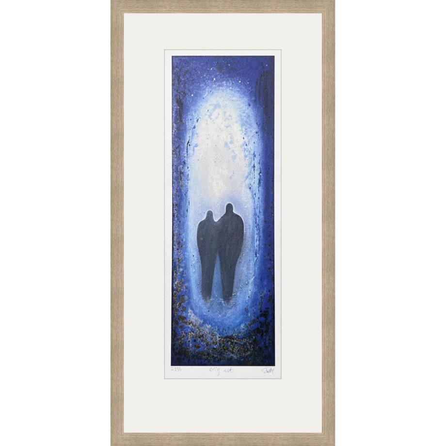 Eikeramme 29 x 53 cm "evig alt", trykk