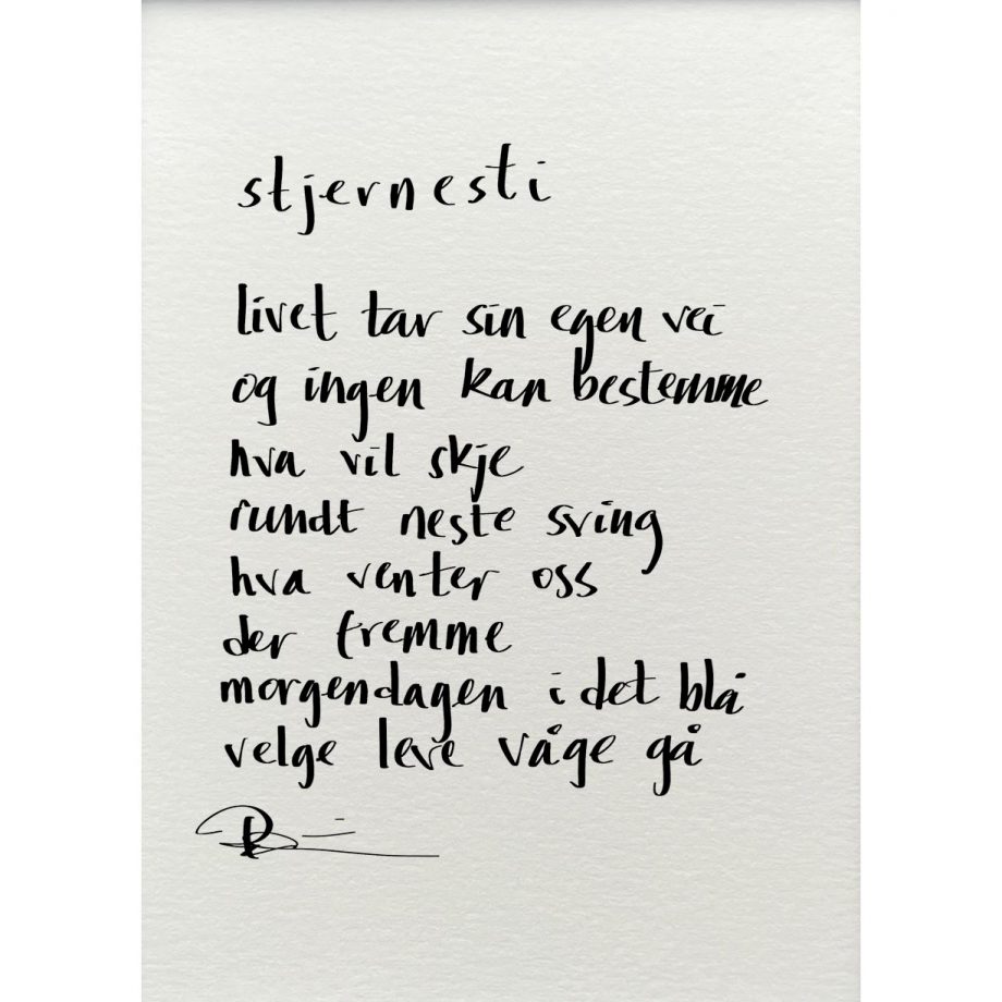"stjernesti", dikt