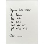 "kjenne dine veier", dikt