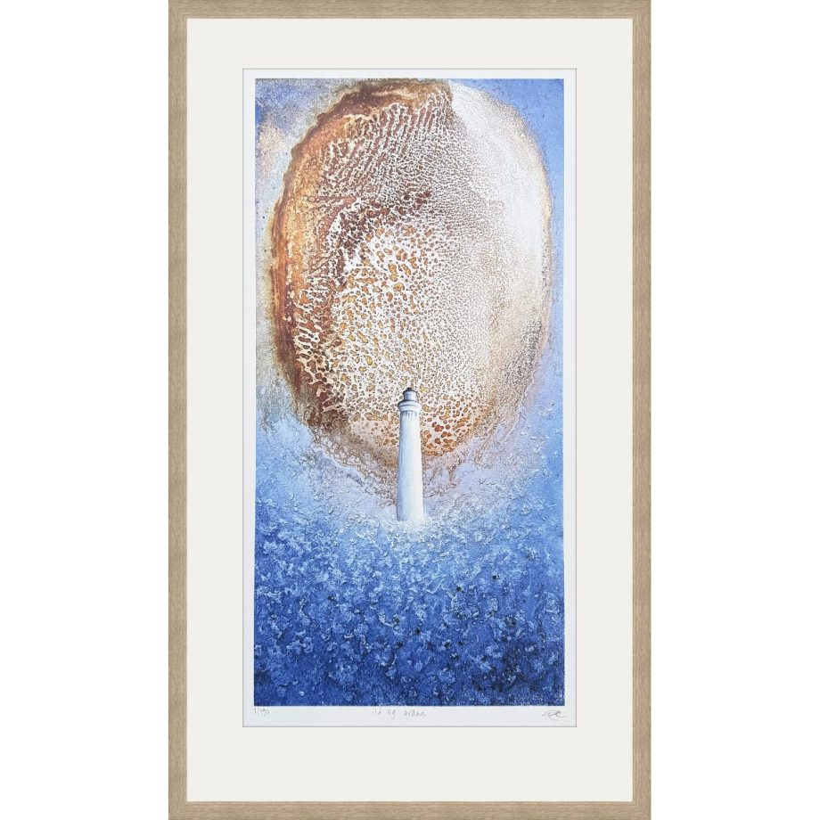 Eikeramme 44 x 71 cm "ild og brann", trykk