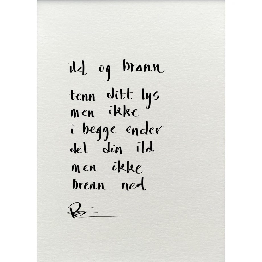 "ild og brann", dikt