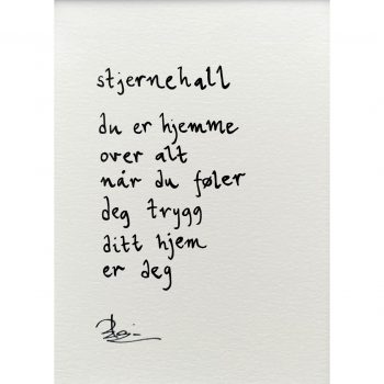 "stjernehall", dikt