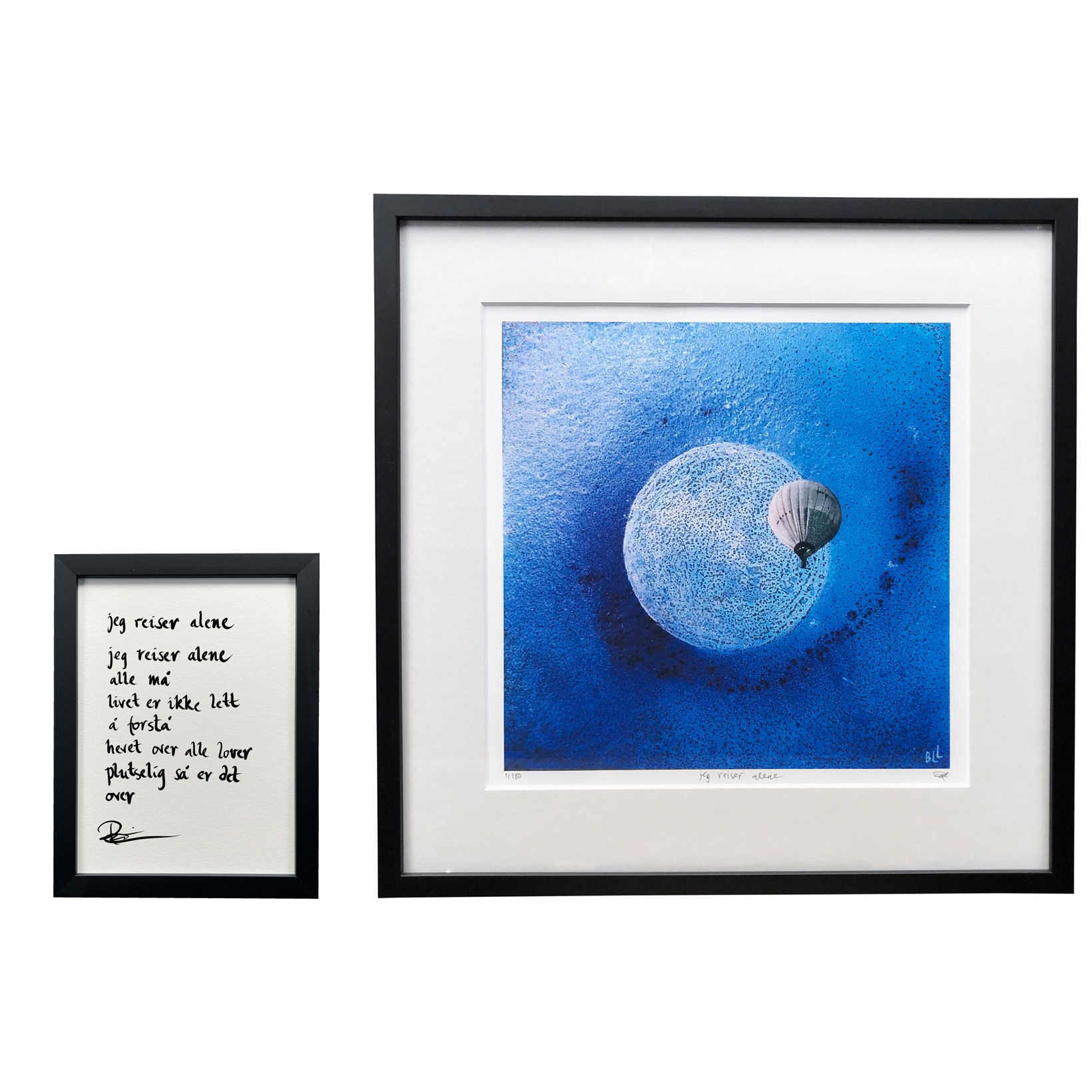 "jeg reiser alene", dikt