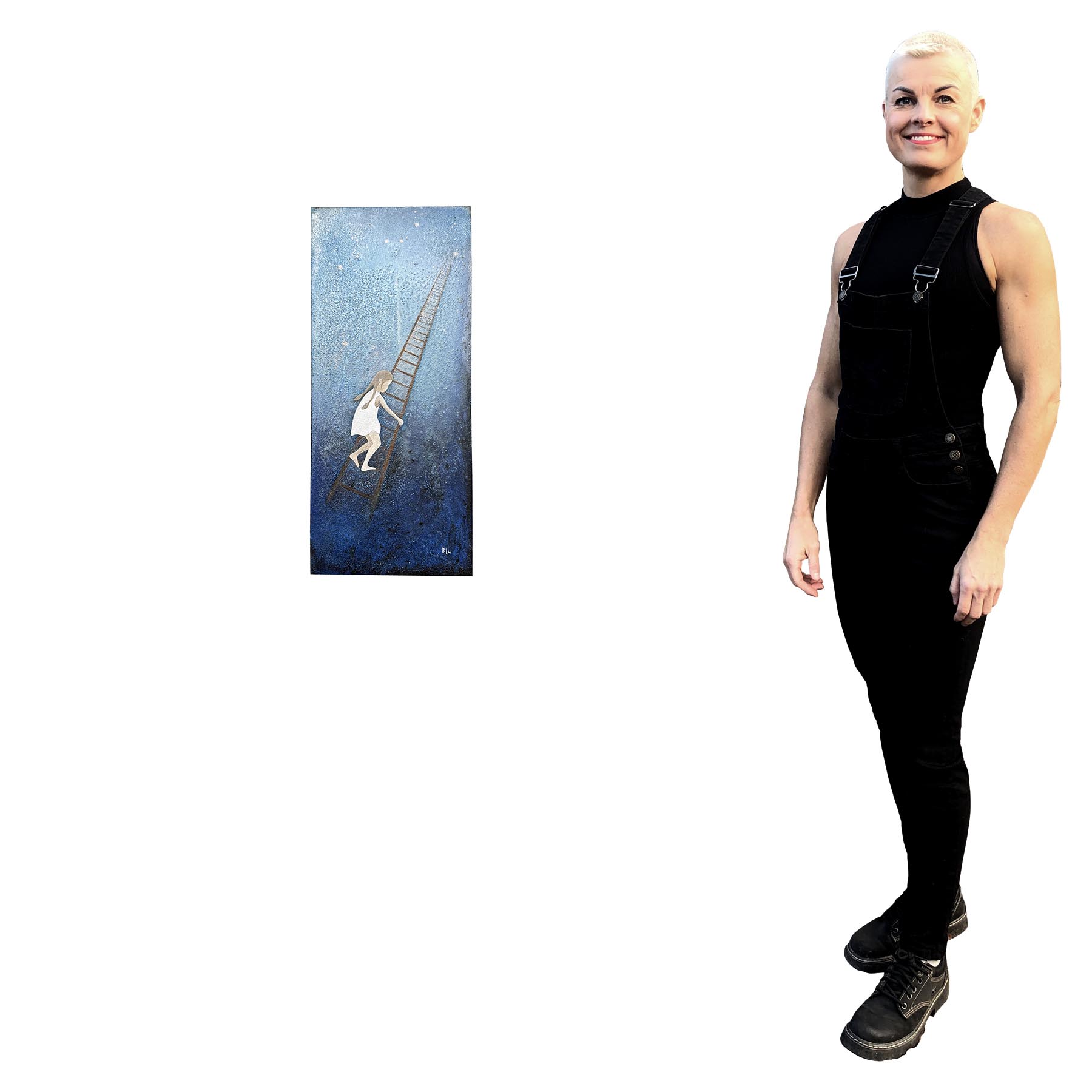 "jeg er liten men jeg vil", original på metall