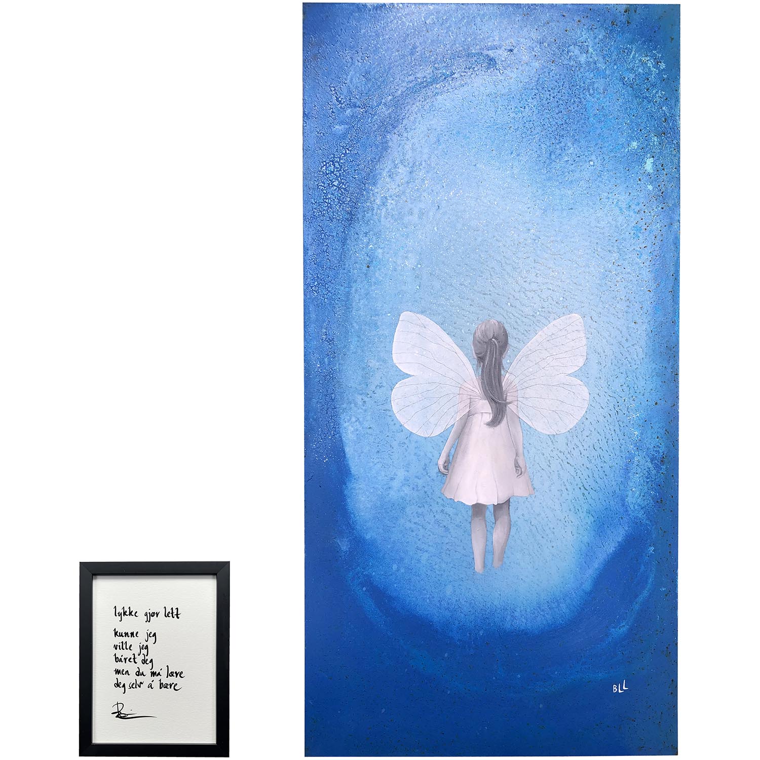 "lykke gjør lett", maleri