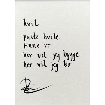 "hvil", dikt