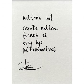 "nattens sol", dikt