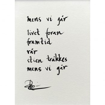 "mens vi går", dikt