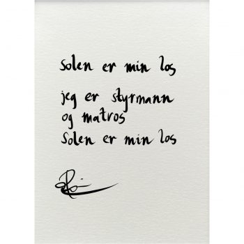 "solen er min los", dikt