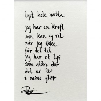 "lyst hele natta", dikt