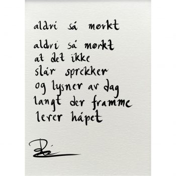"aldri så mørkt", dikt