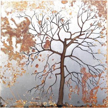 "høstsang", original på metall