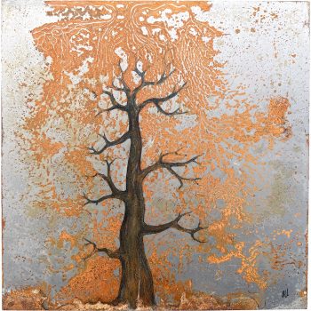 "vær uten sorg", original på metall