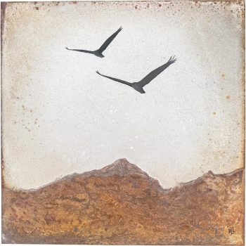 "lys og hjerteslag", original på metall