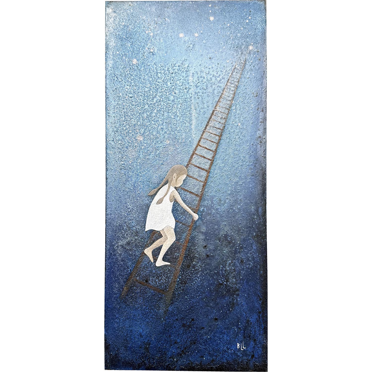 "jeg er liten men jeg vil", original på metall