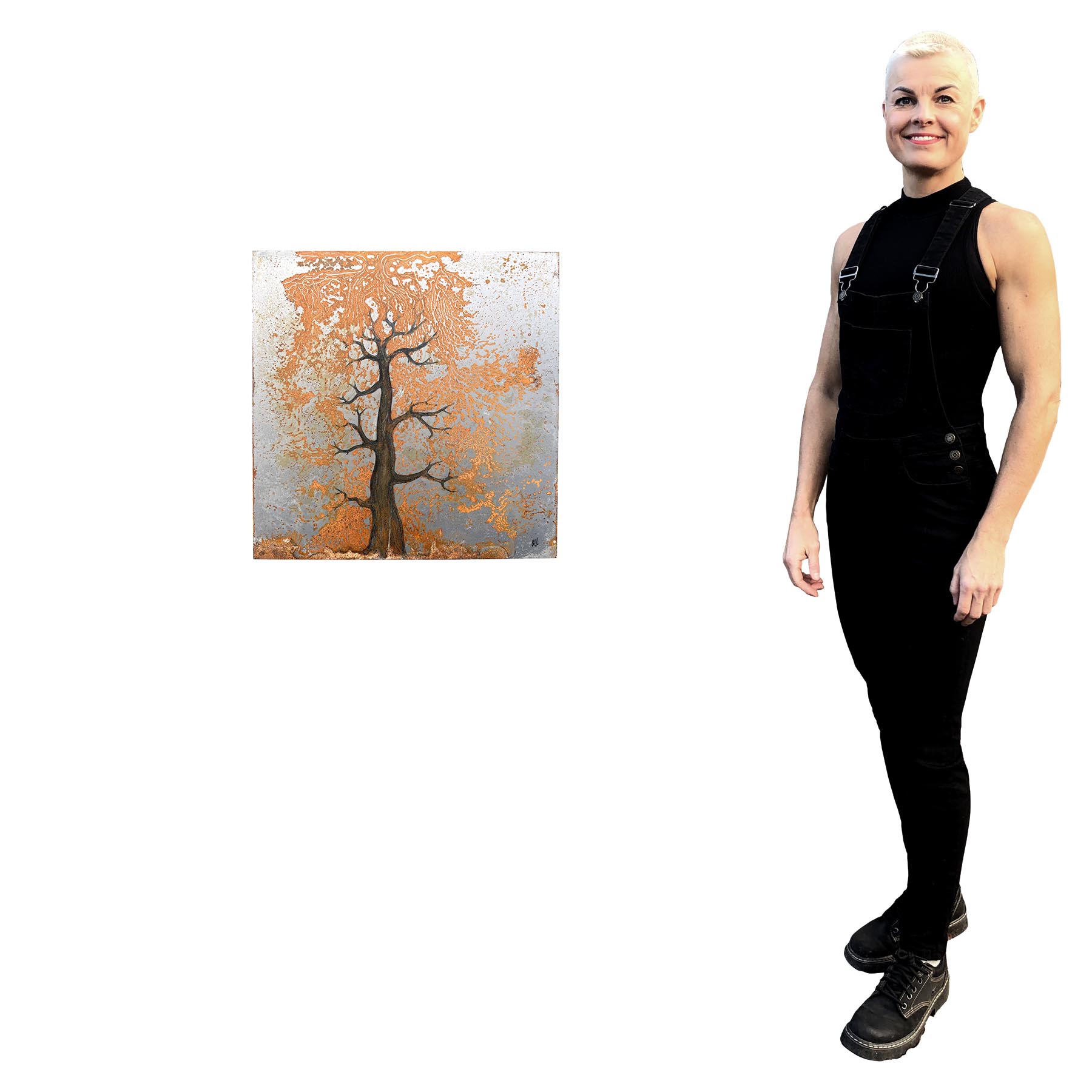 "vær uten sorg", original på metall