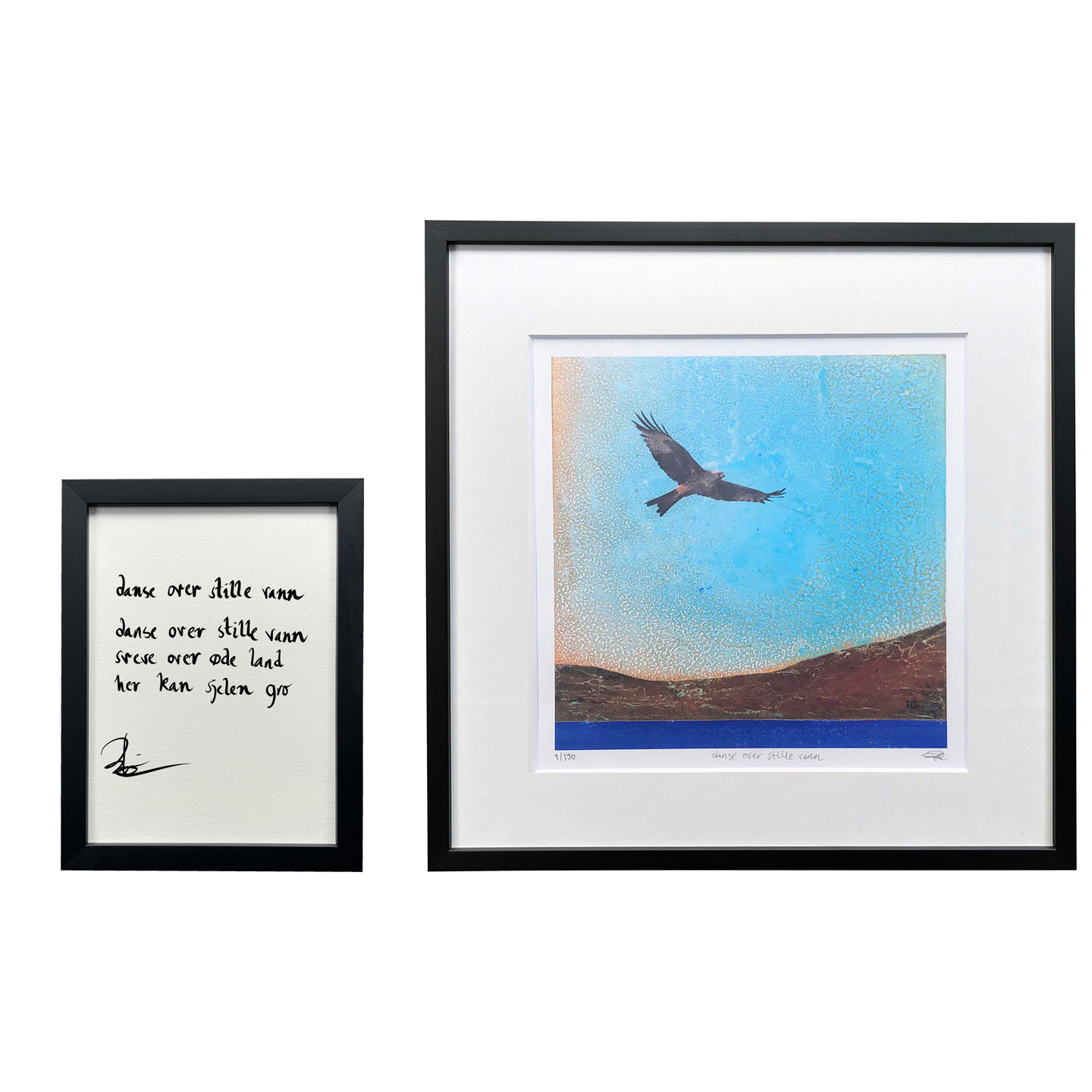 "danse over stille vann", dikt