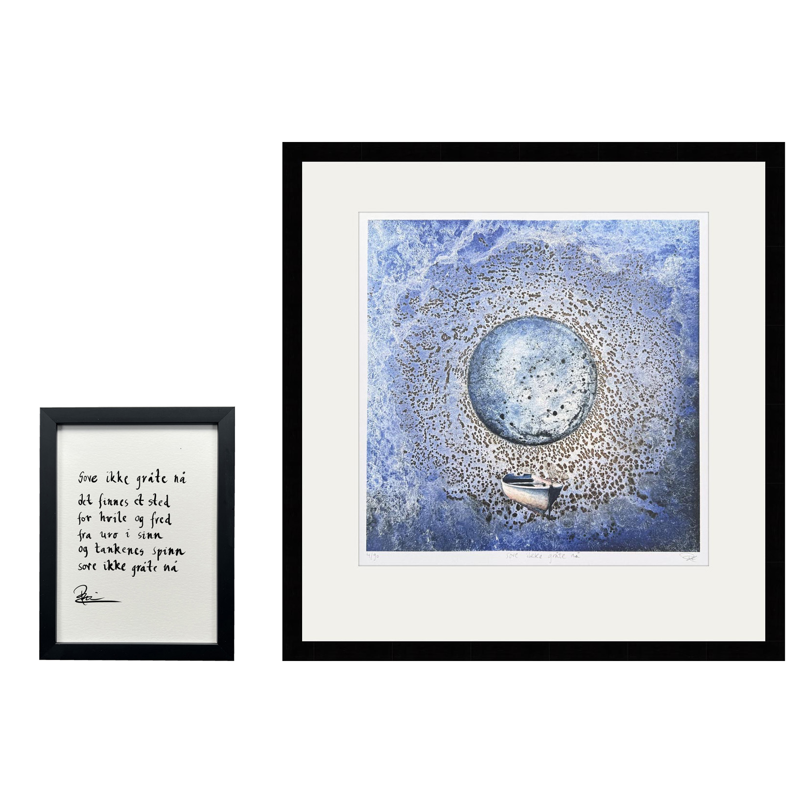 "sove ikke gråte nå", dikt