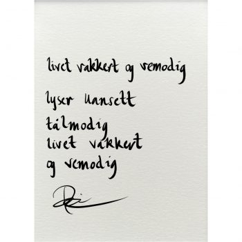 "livet vakkert og vemodig", dikt