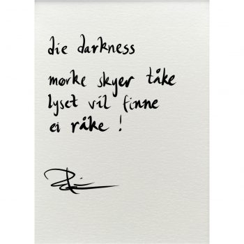 "die darkness", dikt