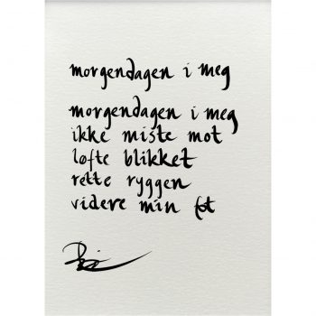 "morgendagen i meg", dikt